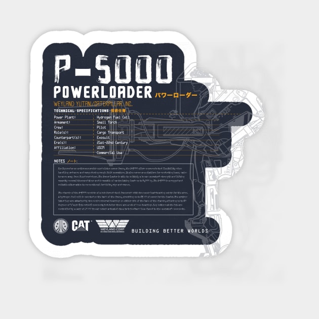 P-5000 Powerloader Sticker by MindsparkCreative